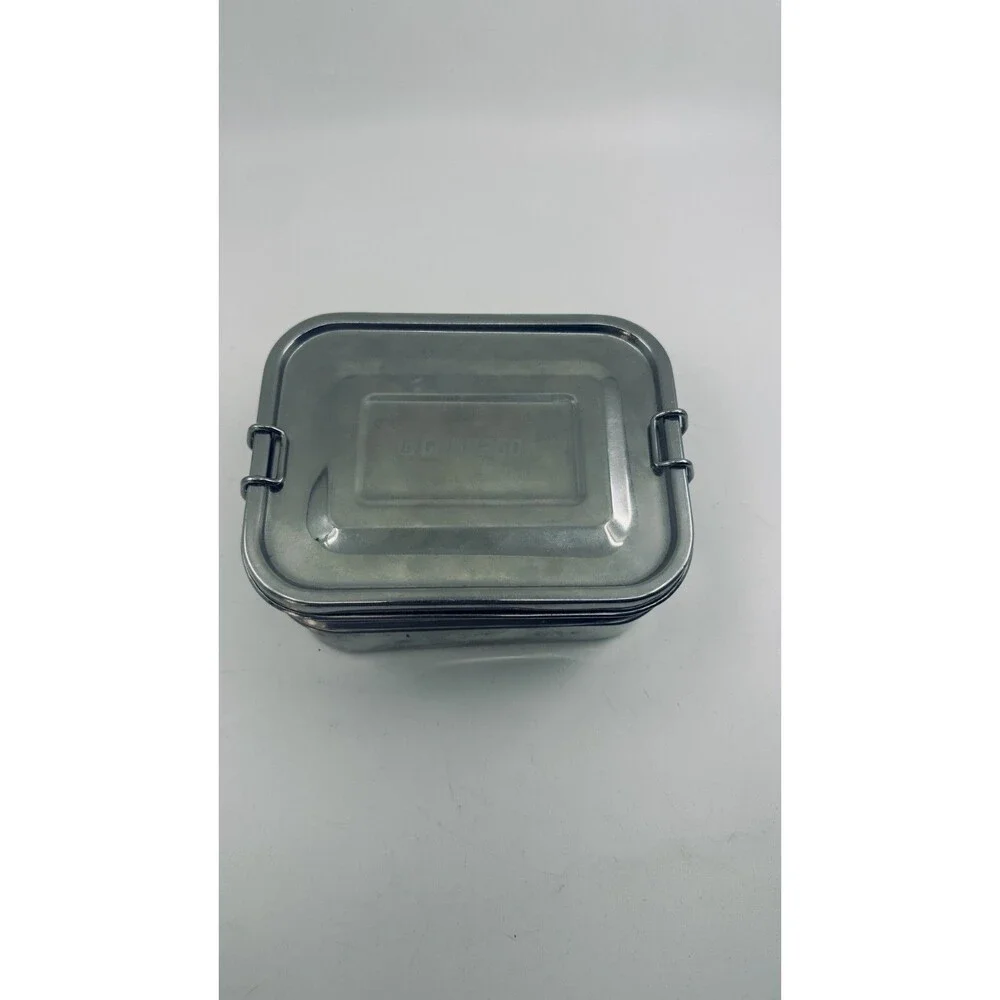 Grub2Go Premium Stainless Steel Bento Lunch Box, 2-Tier Stacking with Lid